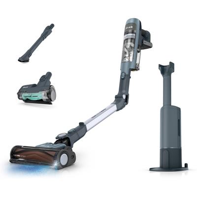 SHARK Akku-Hand-und Stielstaubsauger "Shark PowerDetect Speed Luxe Collection Clean & Empty", blau, B:26cm H:37,5cm T:1.140cm, Akkusauger, 4 POWERDETECT-TECHNOLOGIEN, Selbstentleerende Ladestation