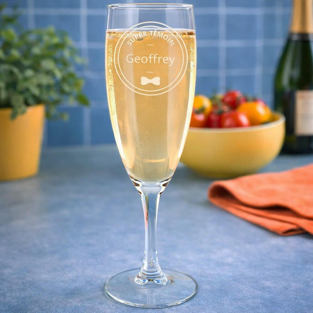 Ocadeau Flûte Champagne - Témoin Marié