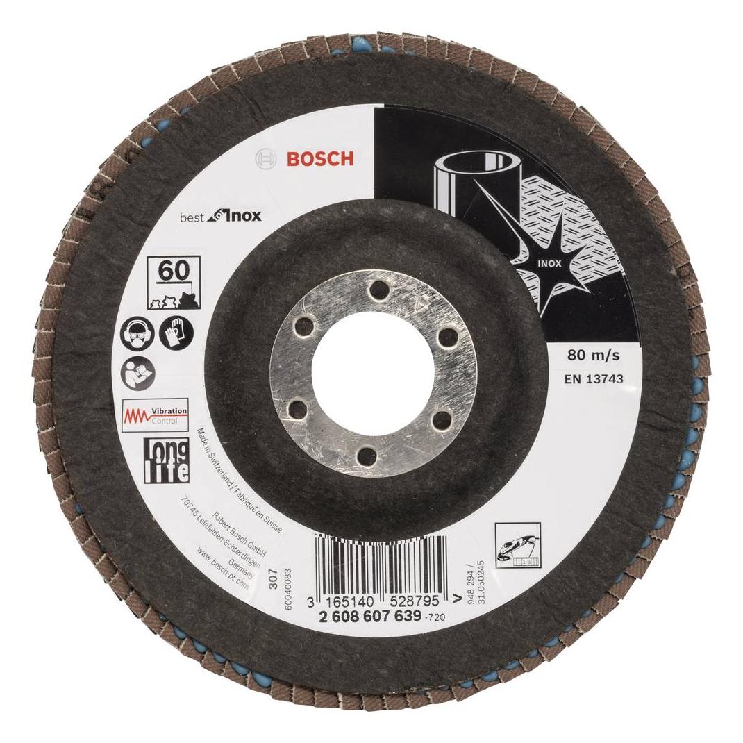 Bosch Professional Zubehör Fächerschleifscheibe X581 (60) (2608607639)