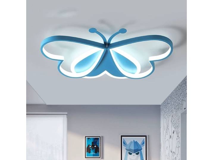 Plafonnier LED moderne et créatif en forme de papillon pour chambre d'enfant, lustre simple pour chambre à coucher, restaurant, décoration de maison pour garçons et filles
