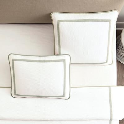 Marcella Embroidered Matelasse Sham - Euro - Ballard Designs