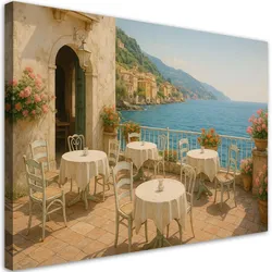 LEINWANDBILD Shabby Chic Meerblick 120x80cm