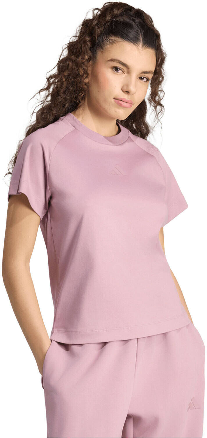 Adidas camiseta soft lux camiseta manga corta mujer Rosa (XS)