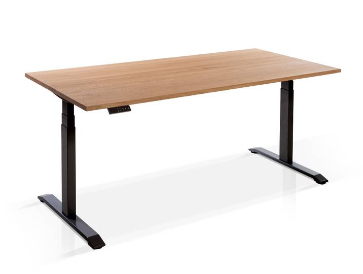 OFFICE ONE Massiv, elektrisch höhenverstellbarer Schreibtisch