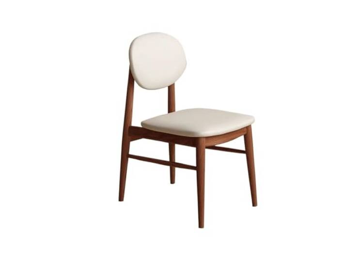 Xumh2024-3 Küchenstuhl Beistellstuhl Mid Century Modern gepolsterter Esszimmerstuhl mit Holzbeinen for Küche, Wohnzimmer, Esszimmer(Bruin)