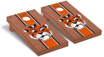 Skip's Garage College Vault Pacific Tigers Rosewood Cornhole Board Set