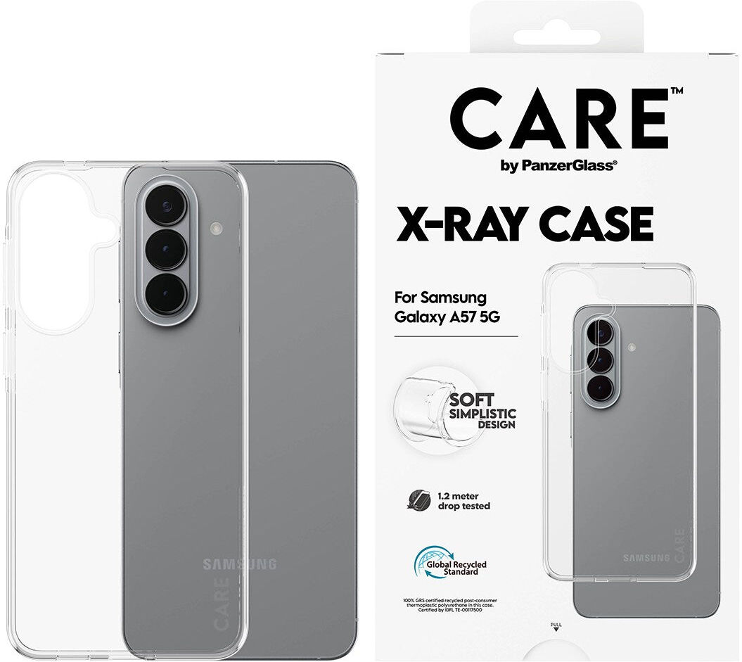 Samsung Galaxy A57 CARE by PanzerGlass Slim X-Ray Bagside Cover - Gennemsigtig
