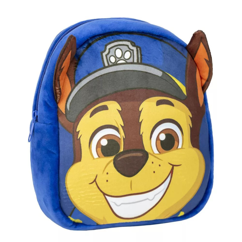 Paw Patrol rugtas Chase met pluche, 22 x 18 cm