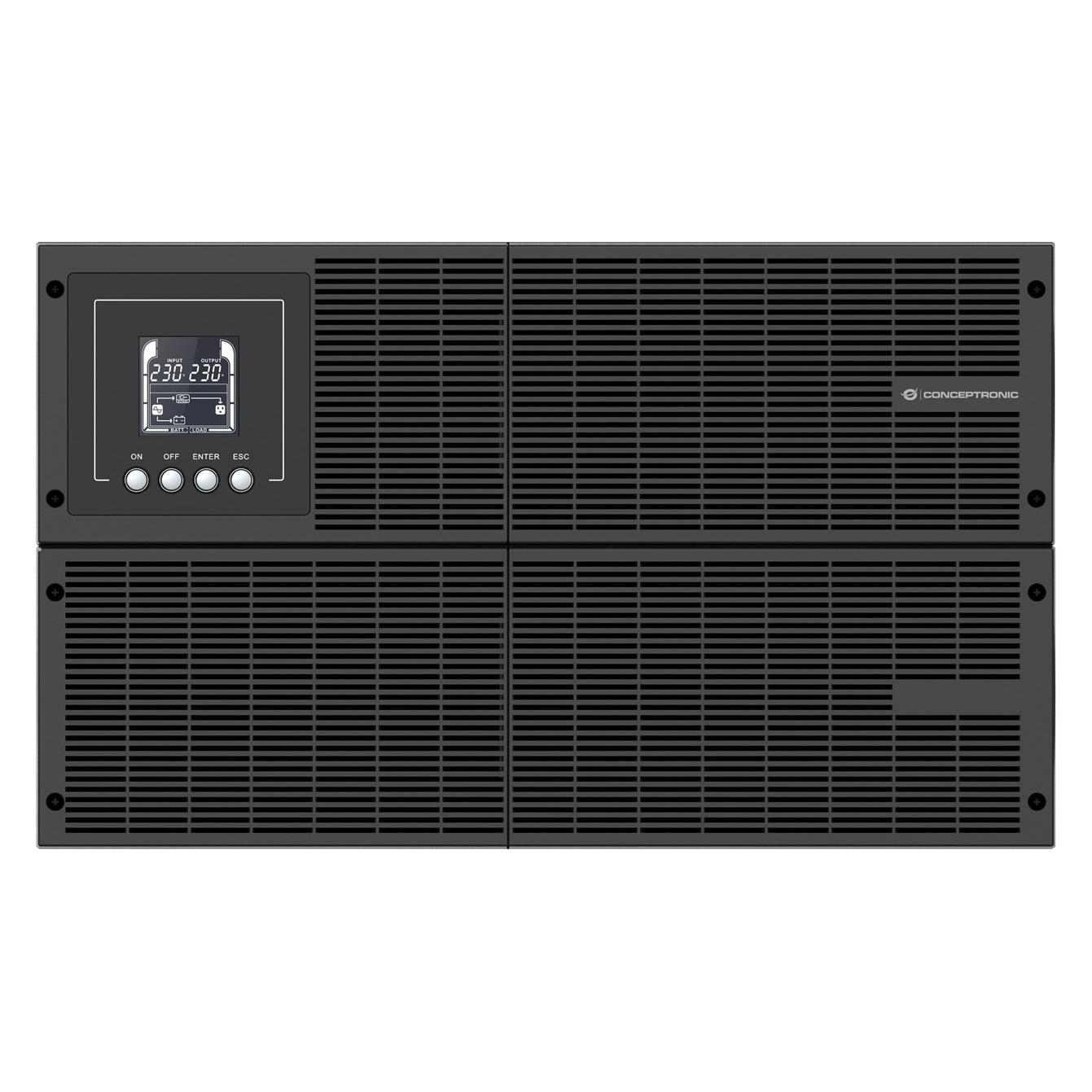 Conceptronic ZEUS USV 6000VA 6000W Online UPS,IEC EPO Port (6000 VA, 6000 W) (ZEUS51E6K)