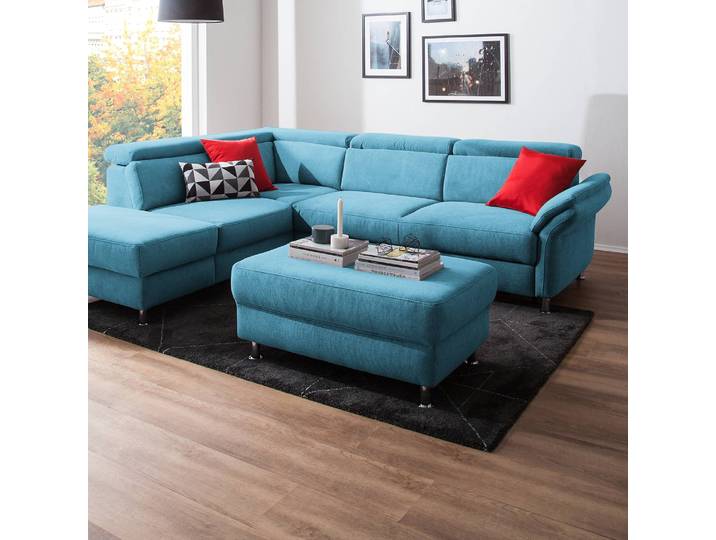 Repose-pieds Calang 102 x 45 x 68cm Bleu/Bleu clair