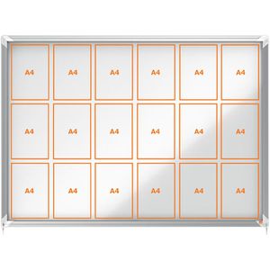 Nobo 1902571 Premium Plus innen 18 x A4 Metall Schaukasten