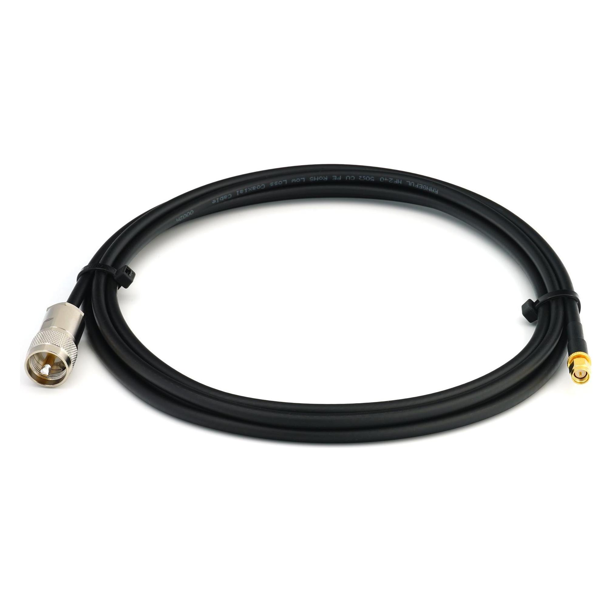 Rangeful SMA Male to PL259 2m UHF CB Radio Flexible Coaxial Cable - HF240 (LMR240 equivalent) (HF240-SM-PL-2)
