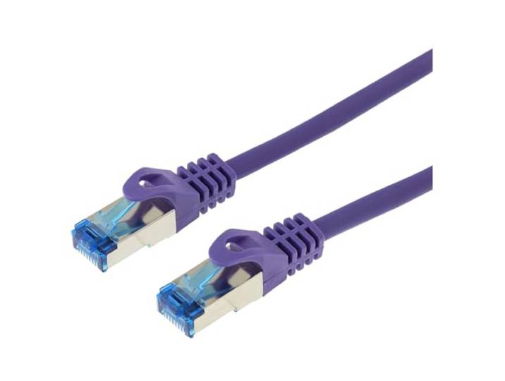 LOGON SSTP CATE netwerkkabel 1,5 m paars - netwerkkabel (1,5 m, RJ45-, violet)