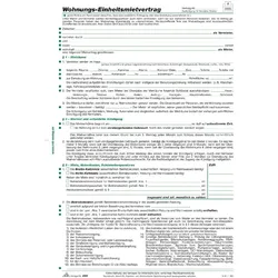 Roth, Formular, Wohnungs-Einheitsmietvertrag
