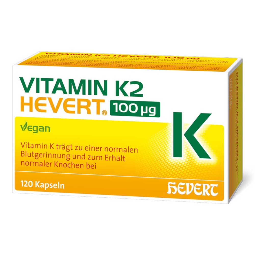 Hevert-Arzneimittel GmbH & Co. KG Vitamin K2 Hevert 100 μg Kapseln 20167972