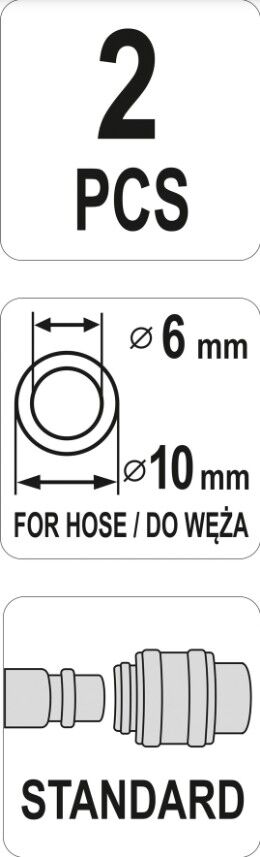 YATO YT-24101 Connector, compressed air line