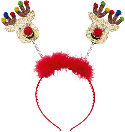 Haarreif "Lustige Rentiere"