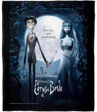 Northwest Warner Brothers Corpse Bride Movie Poster Silk Touch Throw Blanket