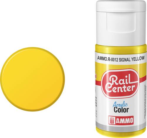 Rail Center AMMO.R-0012 Modellbau-Farbe Acryl, Signal-Gelb matt 20ml