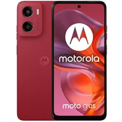 Motorola Moto G05 (256 GB, Red, 6.67", Dual SIM, 4G), Smartphone, Rot