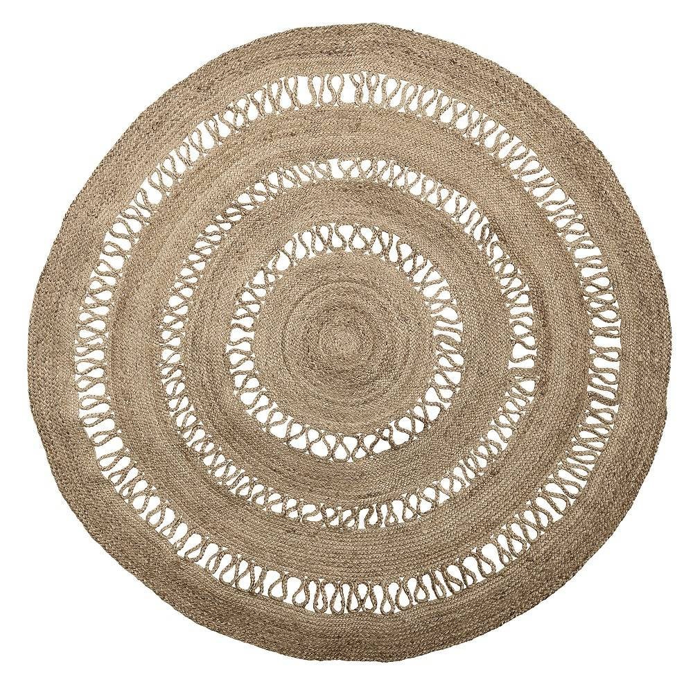 Bloomingville Rond vloerkleed van jute