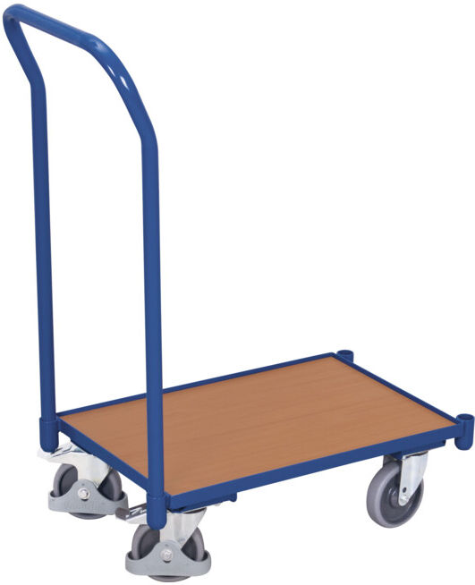 VARIOfit Roulettes Euro-System avec base (bord 10 mm) et poignée de poussée (sw-410.011)