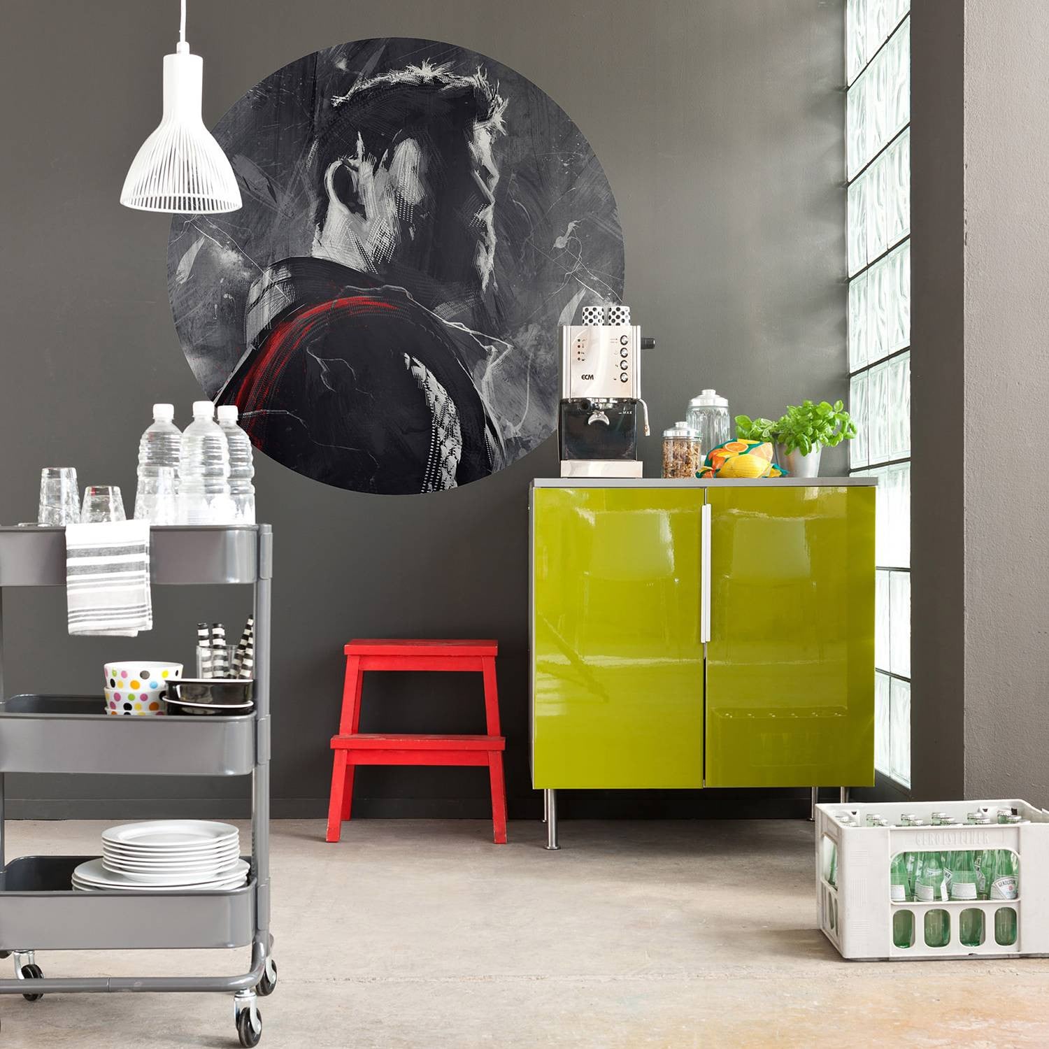 home24 Vlies-fotobehang Avengers Thor Mural 128 x 128 cm