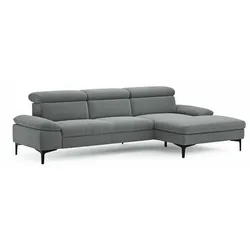 CASEDO Ecksofa Palma Stoff Plumb