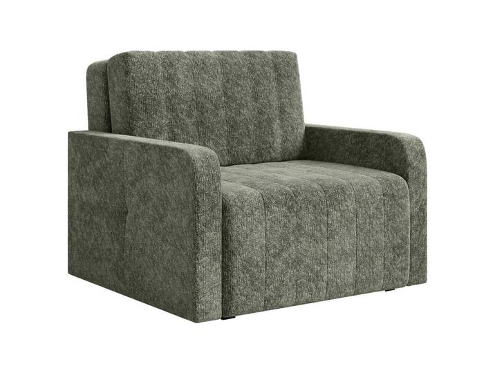 Milino Schlafsessel, Dunkelgrün, Kunststoff, 101x87x101 cm, Liegefunktion, Wohnzimmer, Sofas & Couches, Schlafsofas, Schlafsofas mit Bettkasten