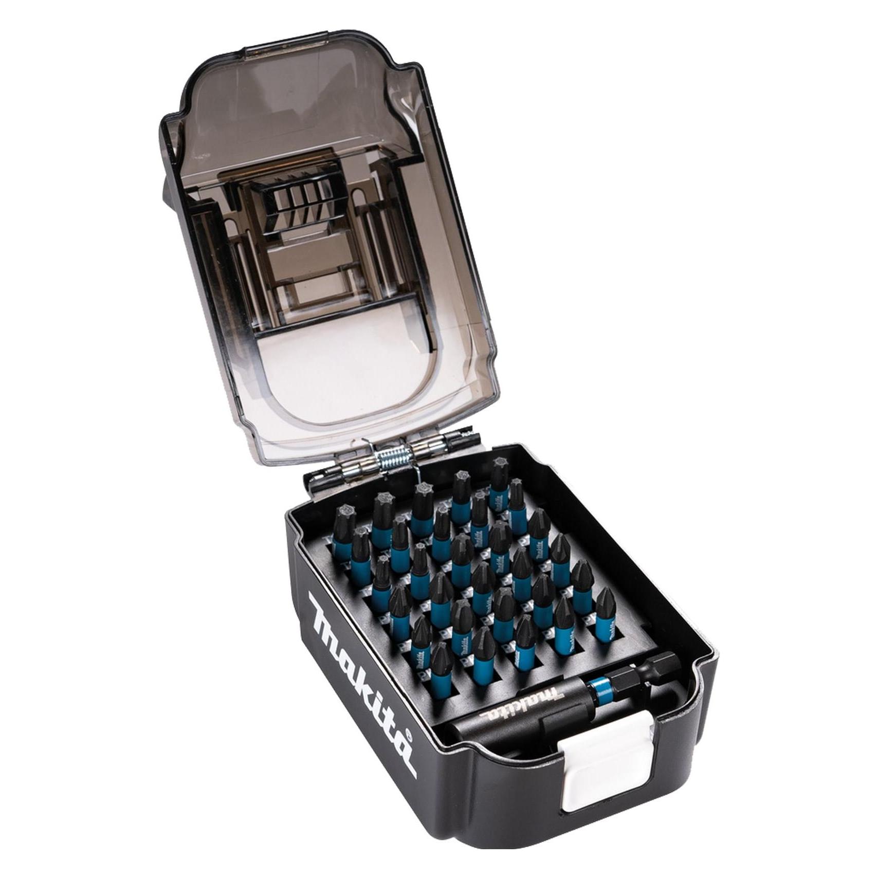 Makita E-03090 Display 12x Impact Black Bit-Set 31 Teile (Kreuz Phillips PH, Kreuz Pozidriv PZ) (E-03090)