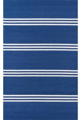 Momeni Veranda Hand Hooked Contemporary Striped Indoor Outdoor Rug