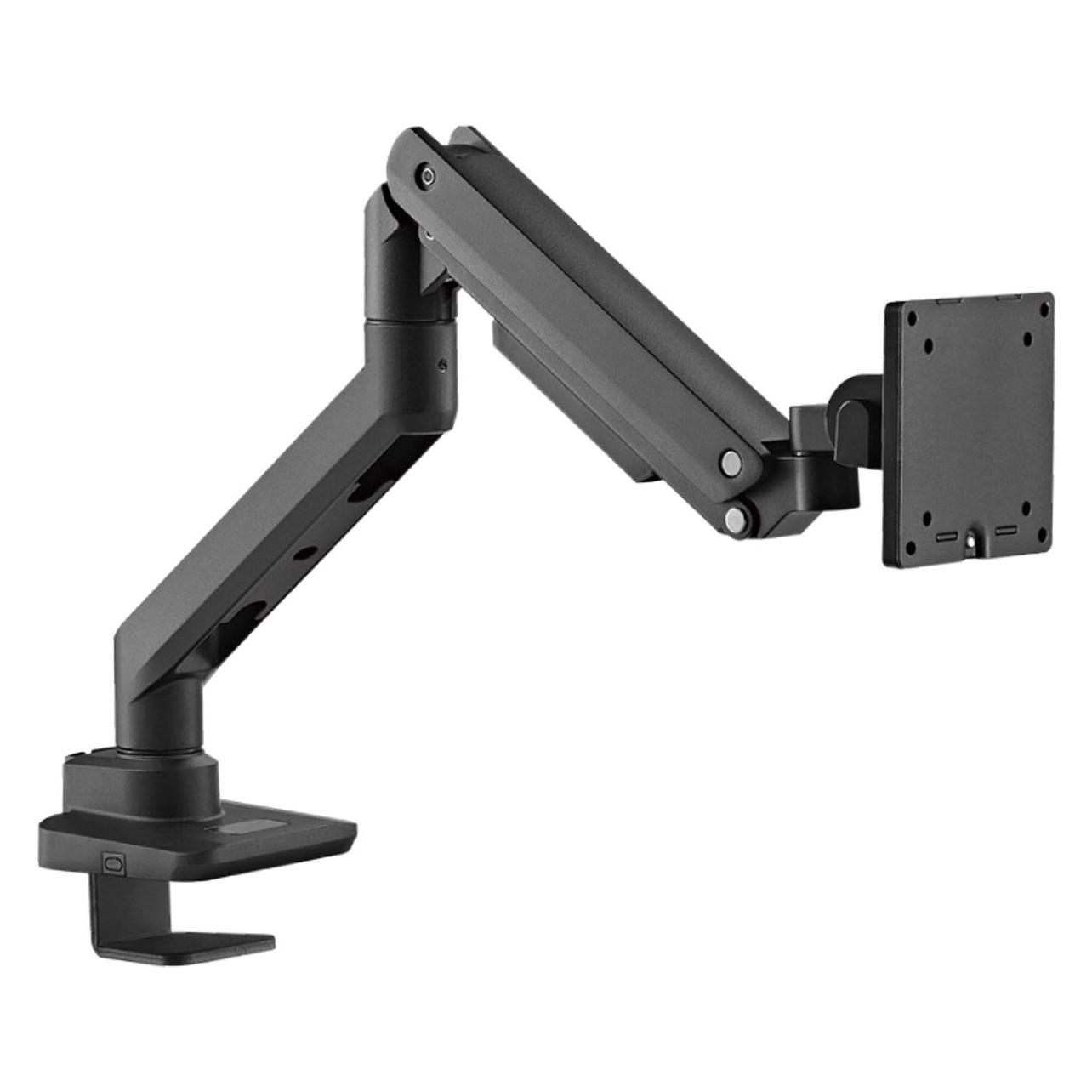 Goobay Single-Monitorhalterung Gaming mit Gasdruckfeder, schwarz (Boden, 49", 20 kg) (74416)