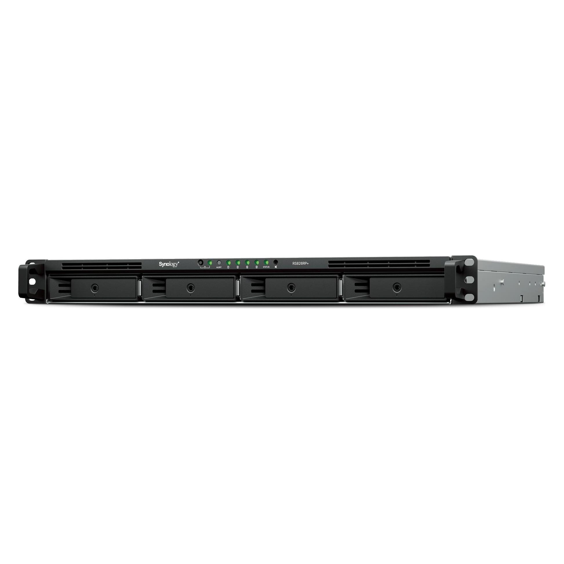 Synology Serwer Serwer RS826RP+ 4x0HDD Ryzen V1500B 4GB 4x1GbE 3Y (0 TB) (RS826RP+)