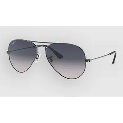 Ray-Ban Aviator Large Metal Gunmetal Sonnenbrille blue gradient grey polar Gr. Uni
