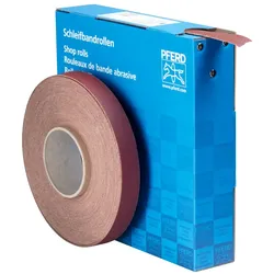 PFERD TOOLS Korund Schleifbandrolle Gewebe SBR Breite 25mm für universelle Anwendung - 45016012