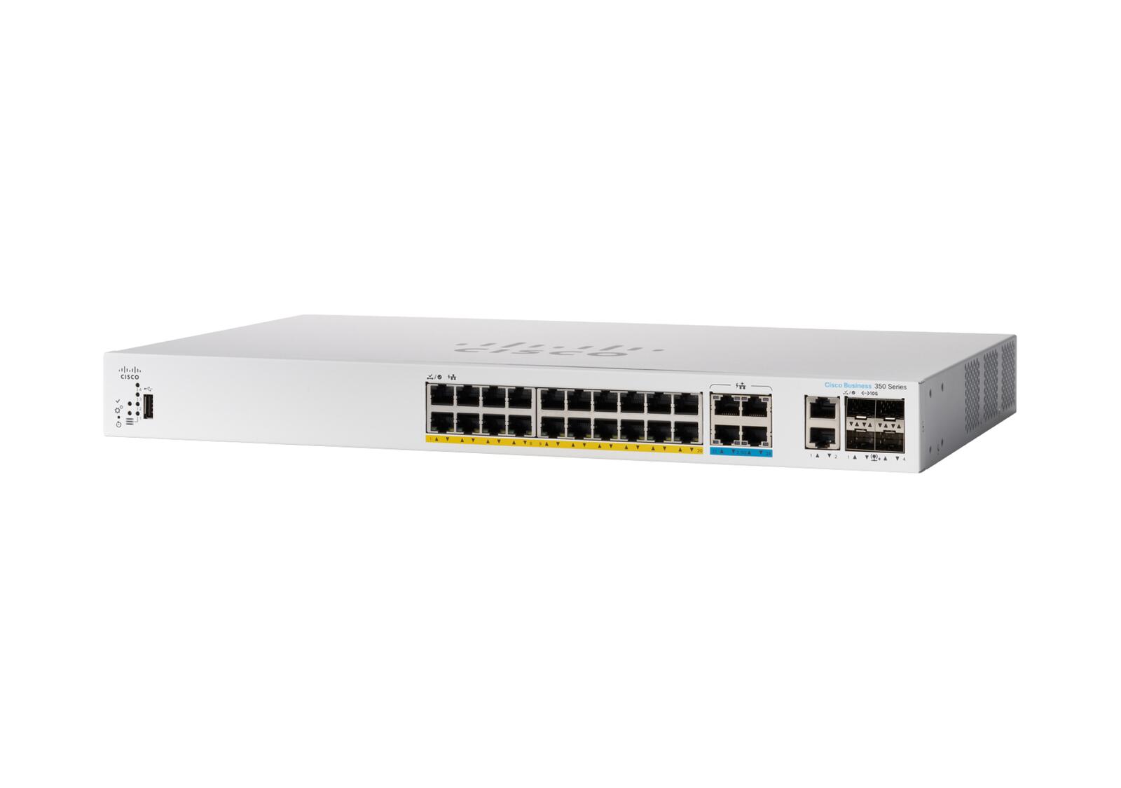 Cisco Catalyst 1300-24MGP-4X Managed Switch, 16-Port-GE, 8 Ports 2,5GE, PoE, 4 x 10GE-SFP+ (C1300-24MGP-4X)
