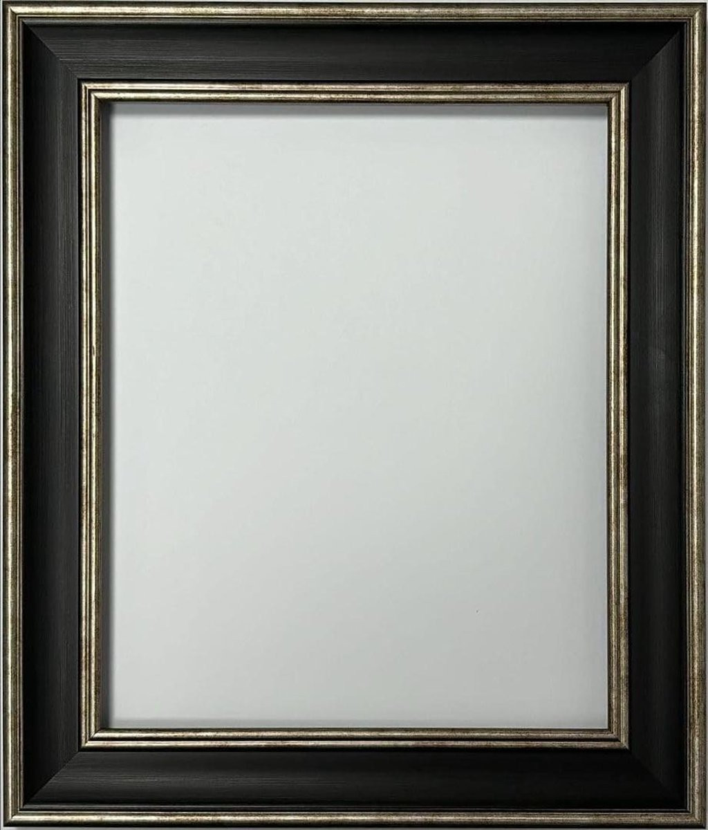 Fotolijst A1 Wandlijst Posterlijst Scandi Design Zwart Zilver
