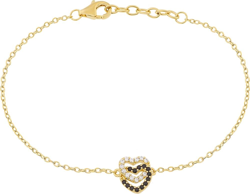 Bracelet Cleor En Plaqué Or Et Oxyde Femme