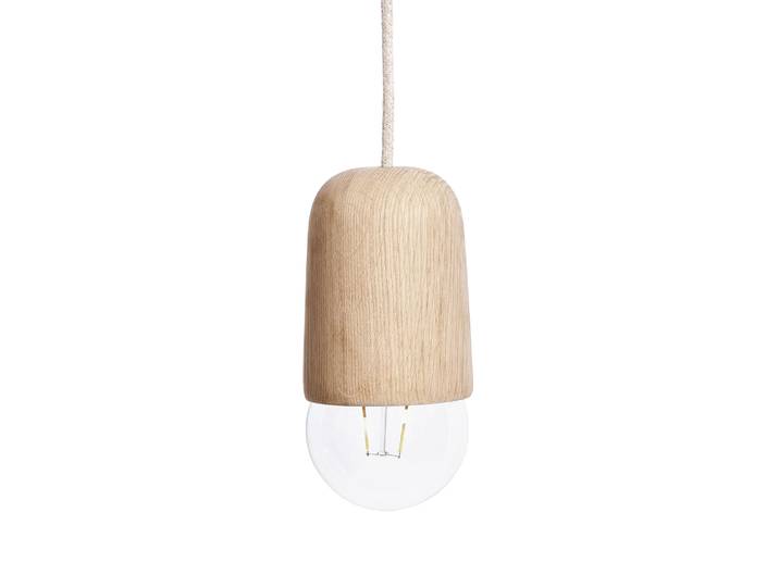 Hartô - Suspension Luce - Bois naturel - Frêne massif - Designer Mickael Koska
