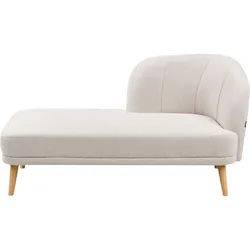 CHAISELONGUE-RECHTSSEITIGE Stoff Hellbeige Tanlay