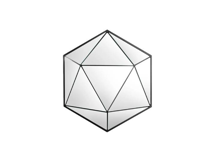3D Design Wandspiegel „Diamond“ Schwarz Invicta Interiors