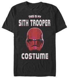 Men's Big & Tall Sith Trooper Costume Tee by Star Wars in Black (Size 3XL)