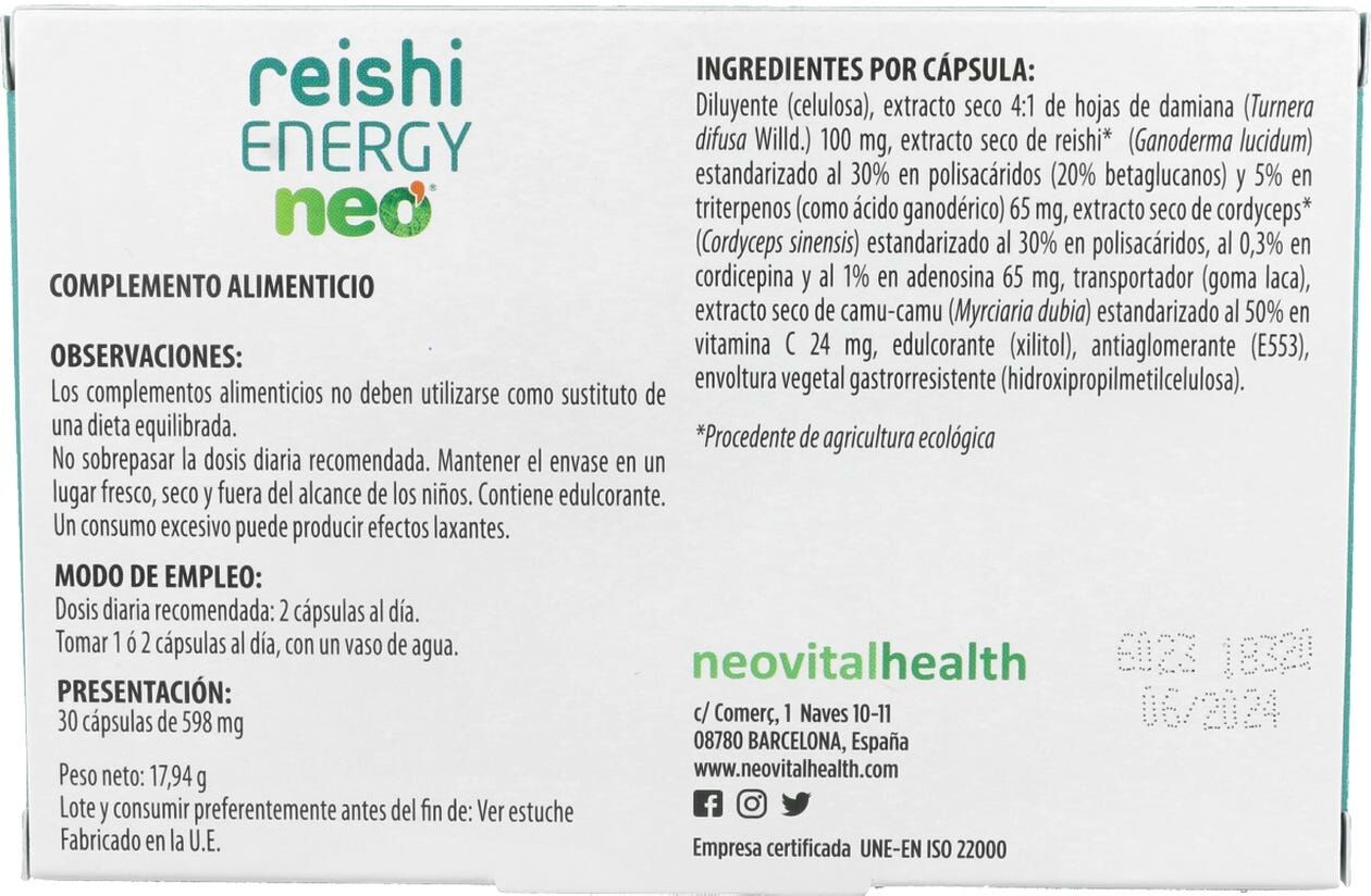 Reishi Neo Energy 30 caps