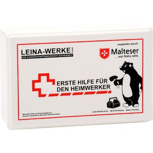 Leina-Werke Verbandskasten REF 51000, für den Haushalt & Heimwerker, aus Kunststoff, weiß