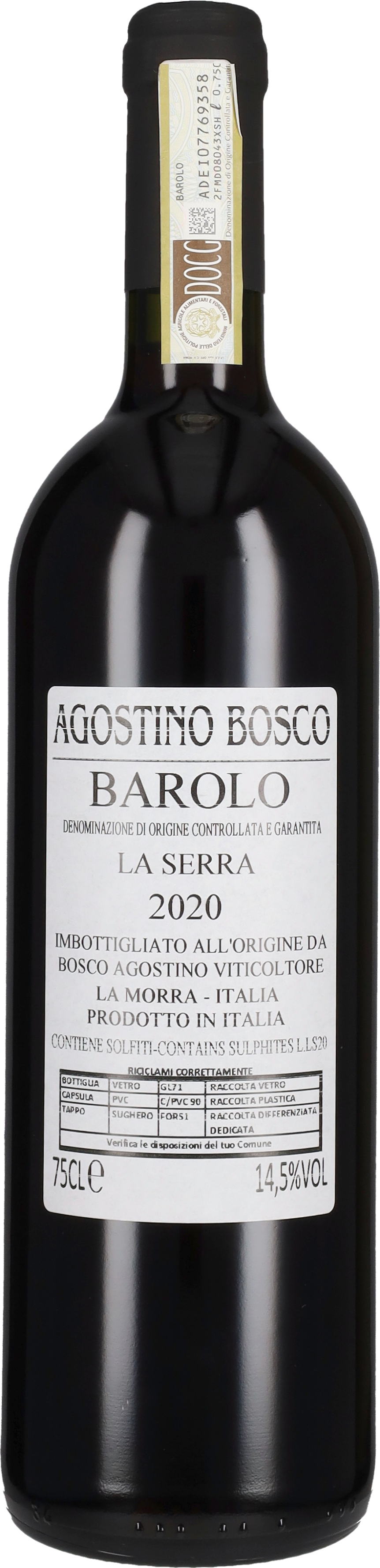 Bosco Agostino Barolo 'La Serra' Agostino Bosco 2020