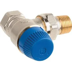 Resideo Thermostatventil Kombi-TRV DN 15 Eck Messing vernickelt