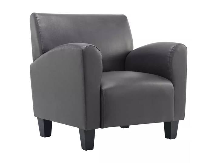 VidaXL - Sessel kunstleder, One Size, Grau