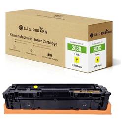 G&G Toner ersetzt HP 203X Kompatibel Gelb 2500 Seiten Reborn remanufactured 21267