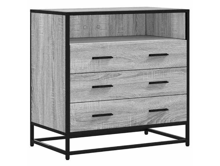 NOUVEAU Buffet bas - Commode - Sonoma gris - 70x41x70cm bois d'ingénierie - Anti l'humidité - pour chambre 94343