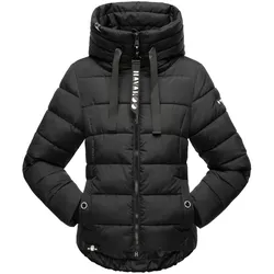 NAVAHOO Damen Steppjacke stylische Winterjacke mit Kapuze Amayaa